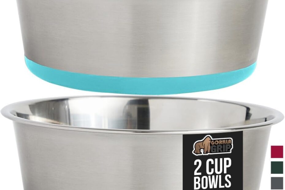 GORILLA GRIP Dog Bowls: Heavy-Duty Design Meets Ultimate Convenience!