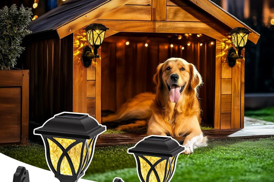 Illuminate Your Pet's Space: Review of Solar Wall Lanterns for Dog Houses and Gardens