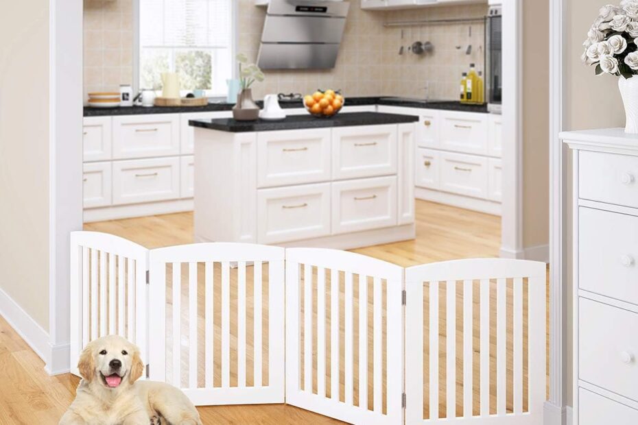 Keep Your Pets Safe and Stylish: PAWLAND Wooden Freestanding Pet Gate Review