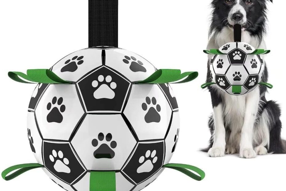 Kickstart Fun: QDAN Premium Dog Soccer Balls for Happy Pups!