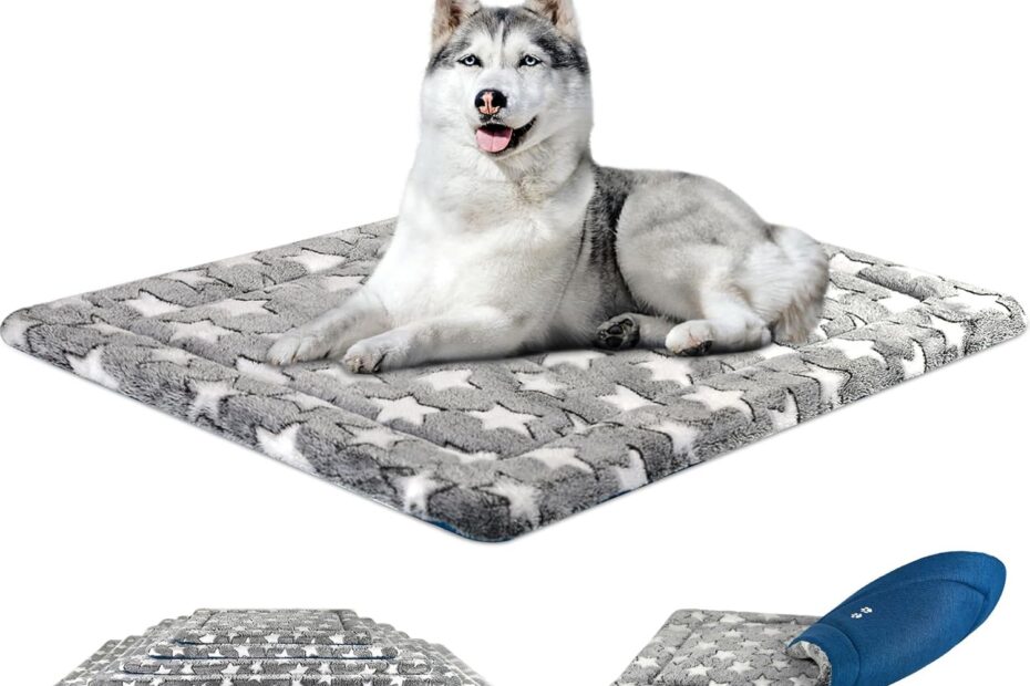 KROSER Fancy Crate Pad: The Ultimate Reversible Bed Mat for Your Furry Friend!