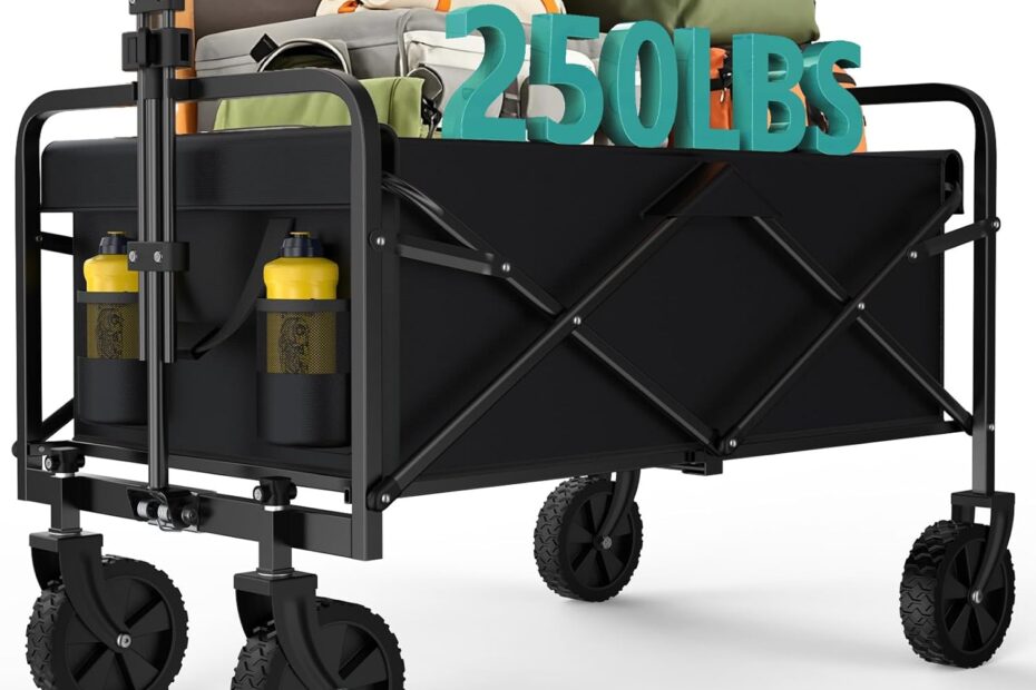OLIXIS Heavy Duty Wagon Cart: The Ultimate Companion for Gardening and Outdoor Adventures!