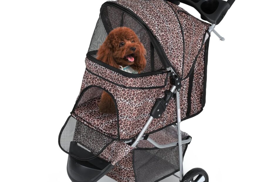 Paws & Prints: The Ultimate Review of the Leopard Print Dog Stroller!