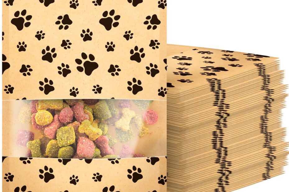 Pawsitively Perfect: ALBEN 100-Pack Paw Print Dog Treat Bags Review
