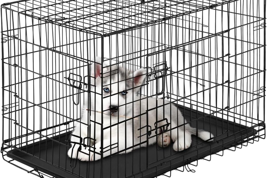 PayLessHere 24" Small Dog Crate: The Perfect Travel Companion for Your Pup!