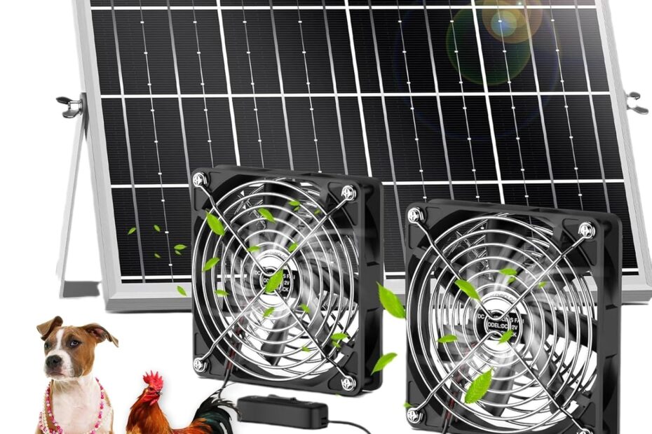 Stay Cool: Review of the 15W18v Solar Powered Dual Fan Kit for Your Coop or RV!