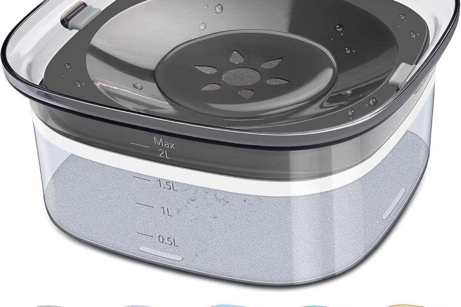 Stay Mess-Free with the UPSKY 70oz Spill-Proof Dog Water Bowl