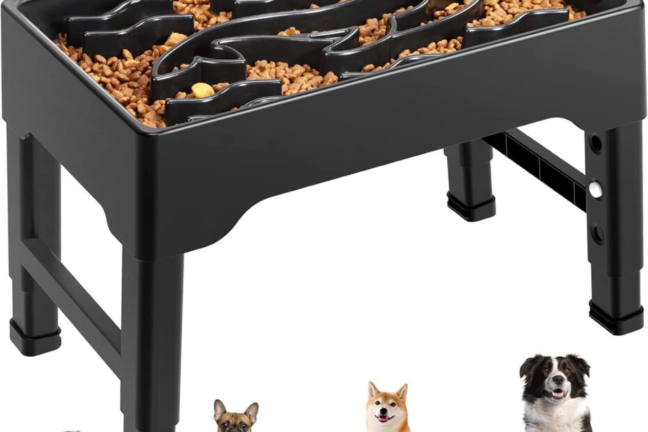 Stop the Gulp: The Ultimate Elevated Slow Feeder for Large Dogs!