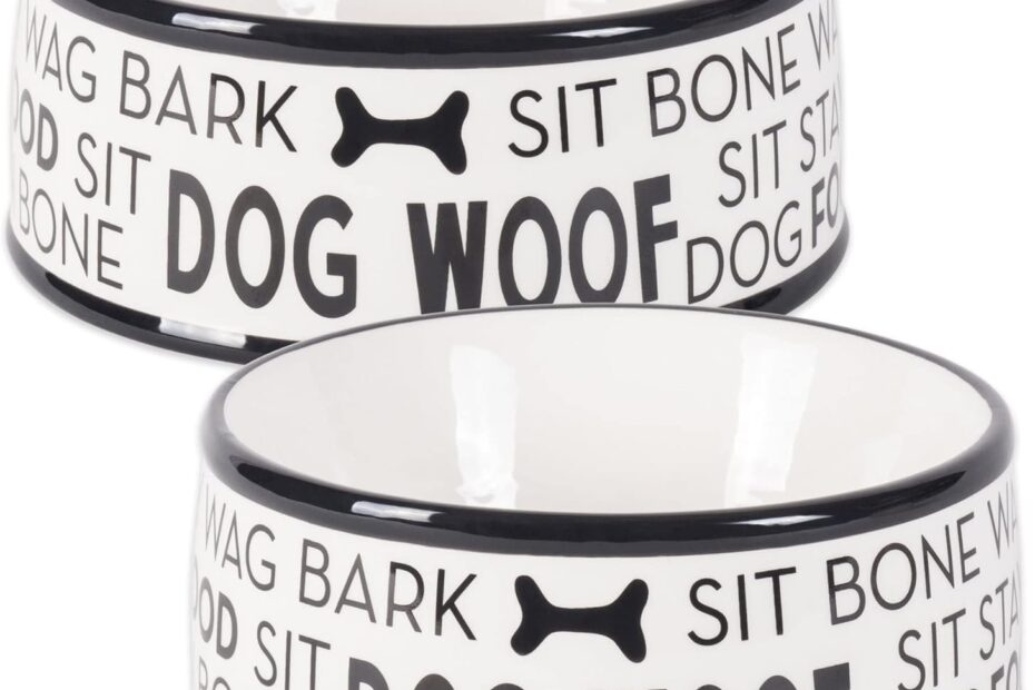 Stylish and Durable: Bone Dry Black & White Dog Bone Ceramic Set Review