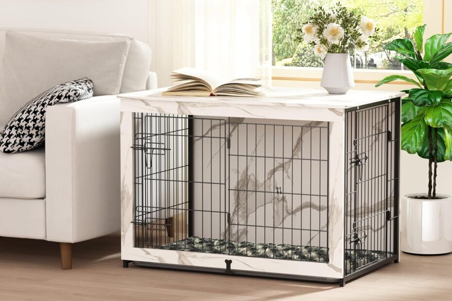 Stylish and Functional: Review of the Megidok Wooden Dog Crate Furniture