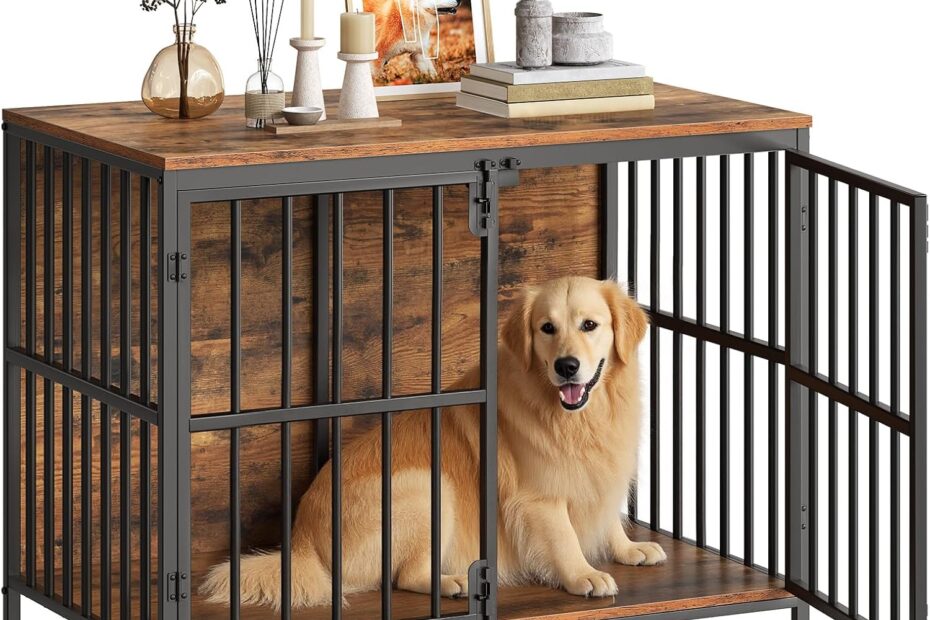 Stylish and Sturdy: HOOBRO 38.6" Dog Crate Furniture Review