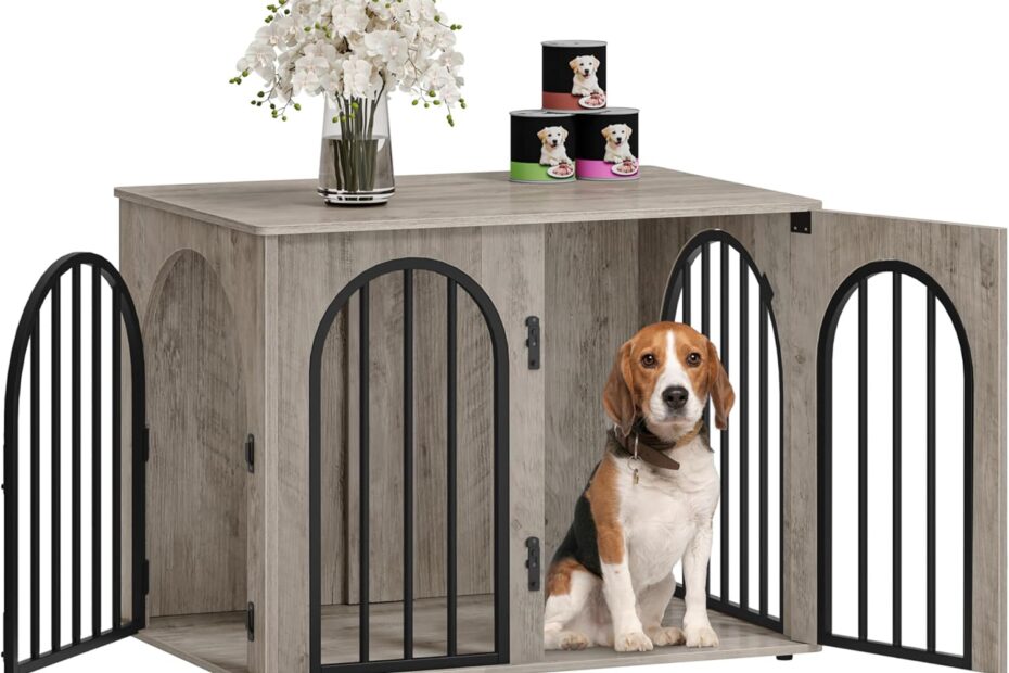 Stylish Comfort: Review of the 31.5'' Wooden Dog Crate Furniture for Your Furry Friend