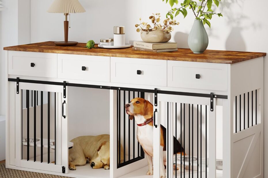 Stylish Comfort: Review of the Real Relax 71" Double Dog Crate Furniture