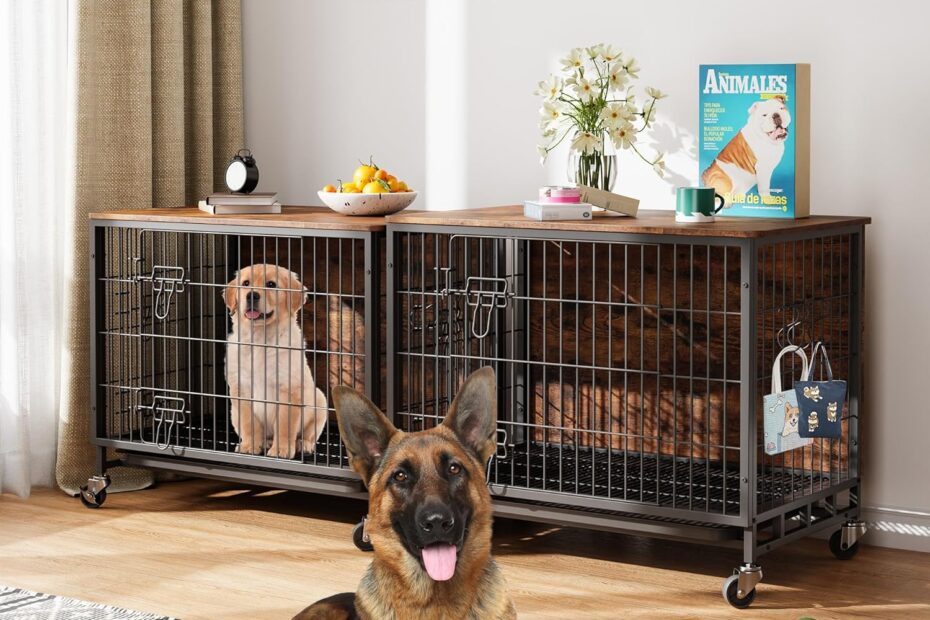 Stylish Comfort: The Ultimate Review of the Wooden Dog Crate Furniture for Your Pup!