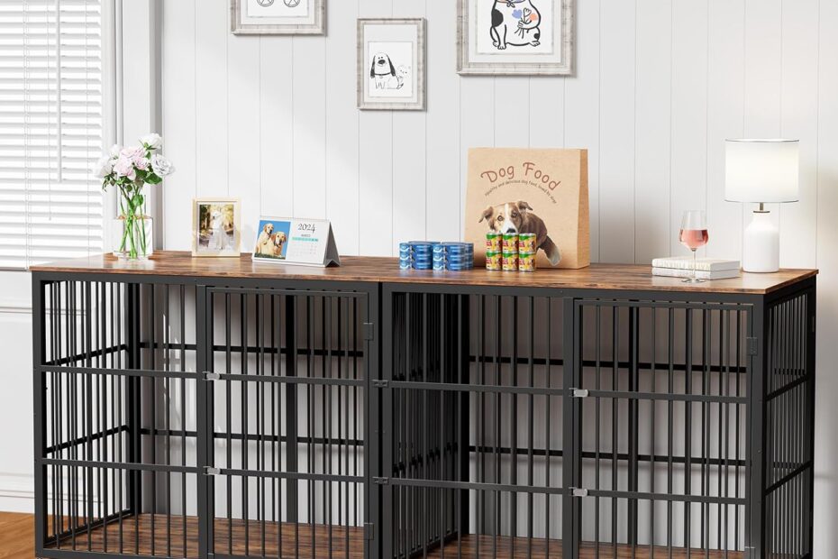 Stylish & Functional: Review of the 94.48'' Dog Crate Furniture TV Stand for Large Breeds