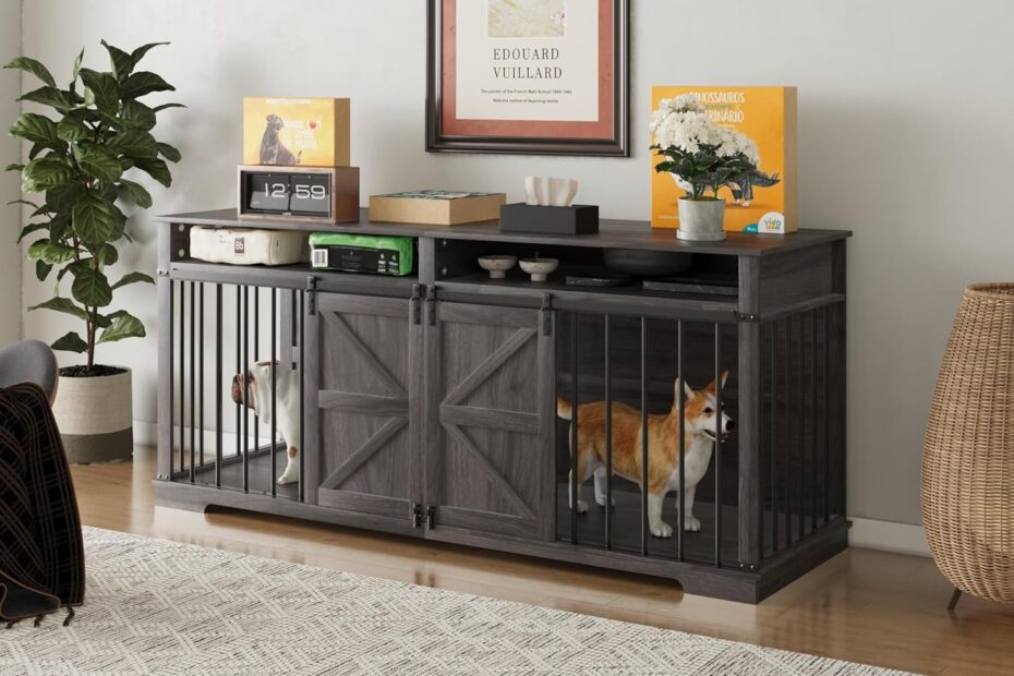 Stylish & Functional: Review of the Aoowow Large Double Dog Crate Furniture