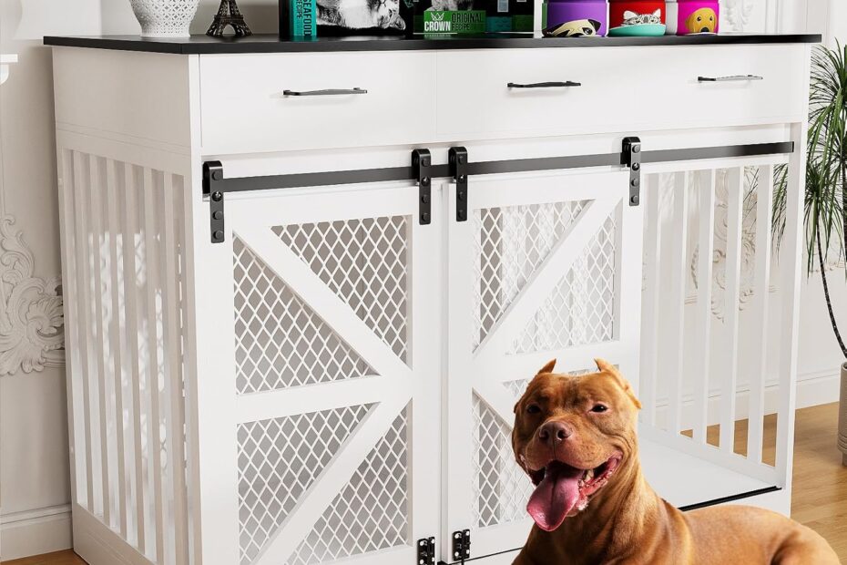 Stylish Functionality: Review of the 48'' Dog Crate Furniture & TV Stand Combo