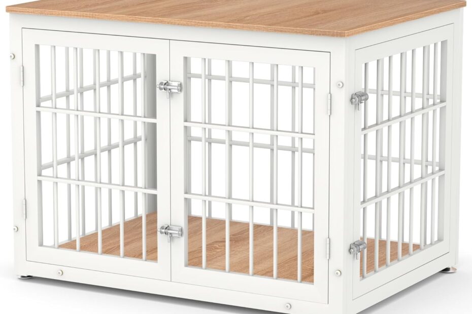 Stylish & Sturdy: The Ultimate 38 Inch Heavy Duty Dog Crate for Your Furry Friend