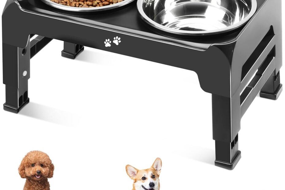 The Perfect Feeding Solution: Adjustable Elevated Dog Bowls for Small to Medium Breeds