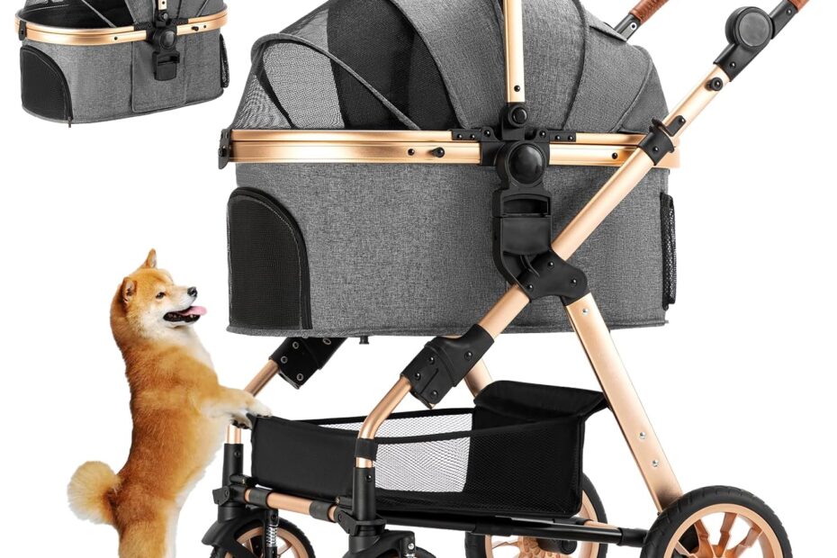 The Perfect Pet Stroller: Lightweight, Foldable & Ideal for Your Small Dog!