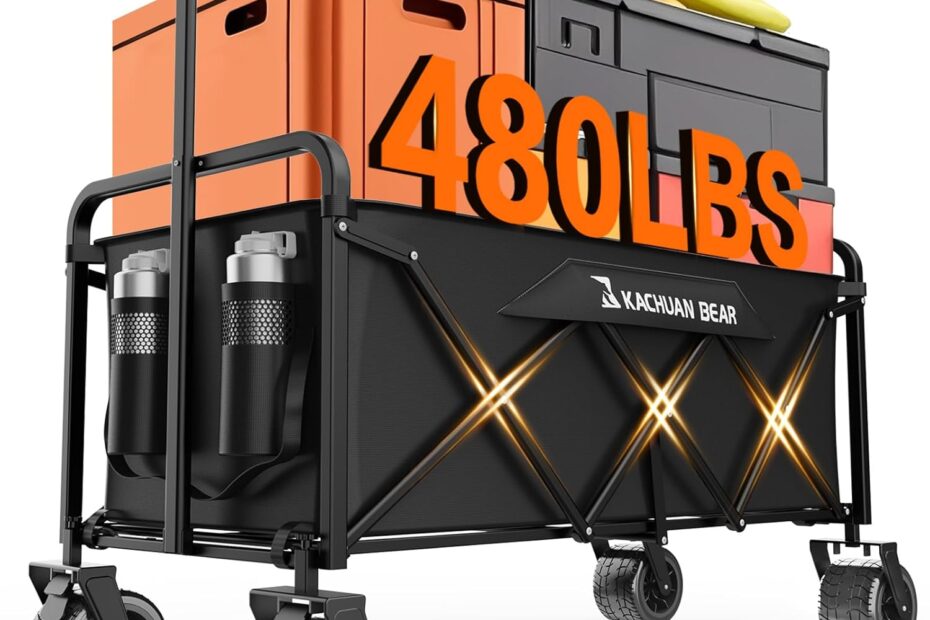The Ultimate 300L Collapsible Wagon: Your Go-To for All-Terrain Adventures!