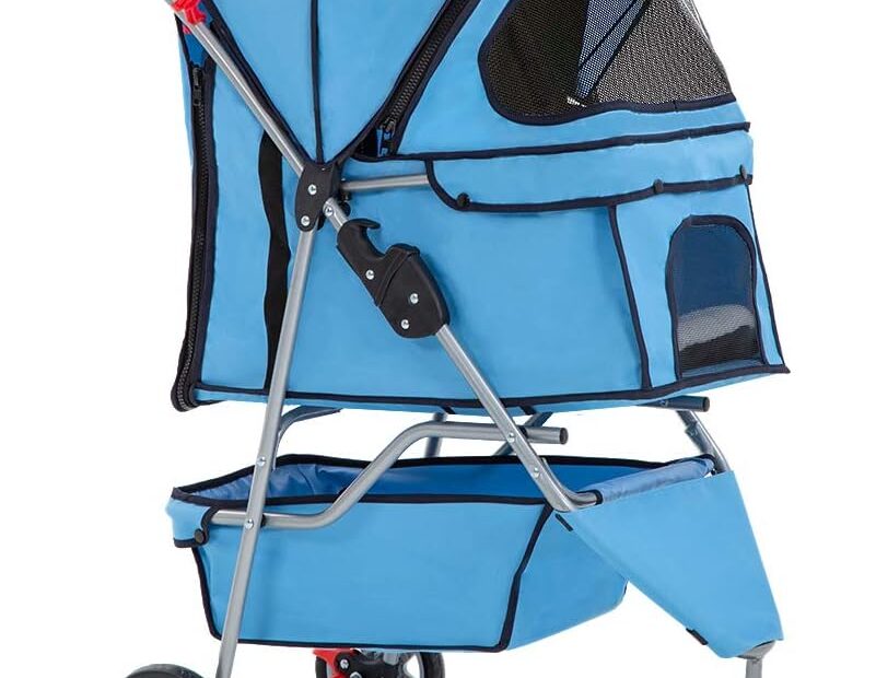 The Ultimate 3-Wheel Pet Stroller: Comfort and Convenience for Your Furry Friends!