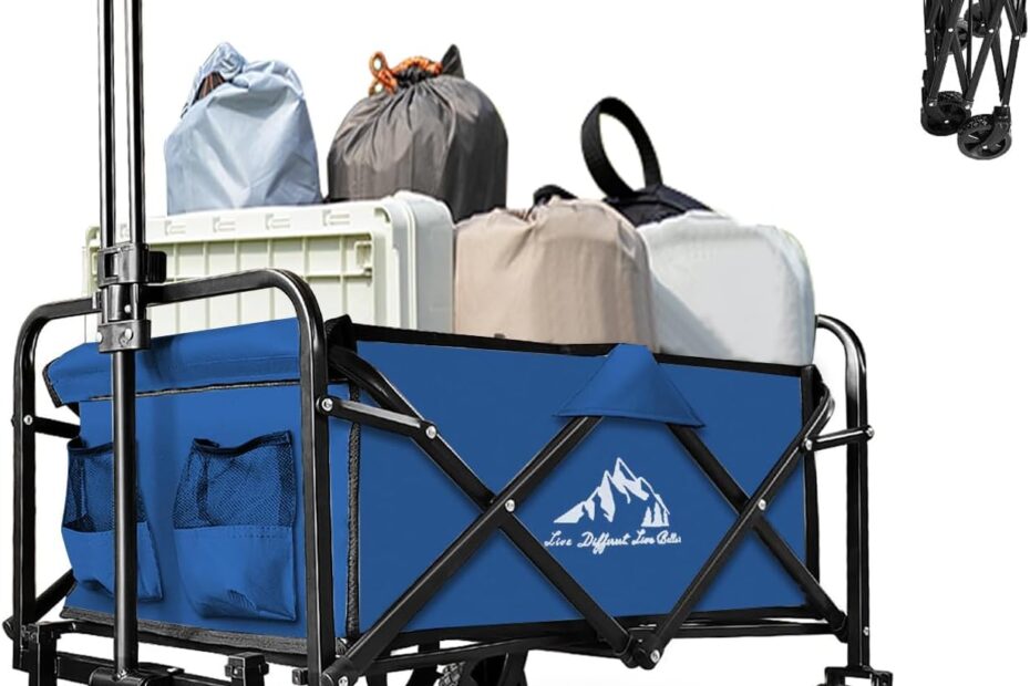 The Ultimate Collapsible Utility Cart: Your Go-To Folding Wagon for Every Adventure!