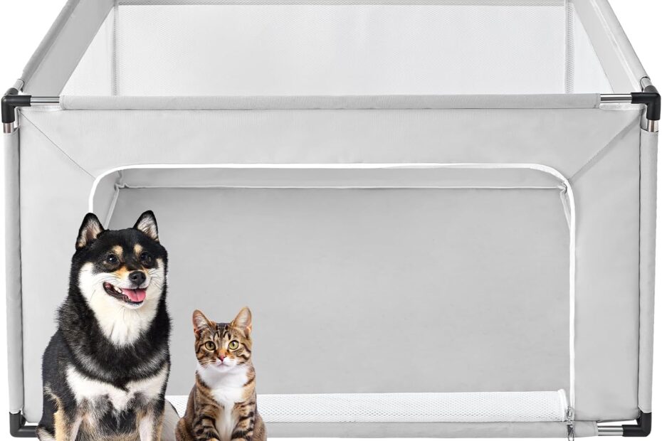 The Ultimate EHEYCIGA Puppy Playpen: Safe Space for Your Pets Indoors and Outdoors!