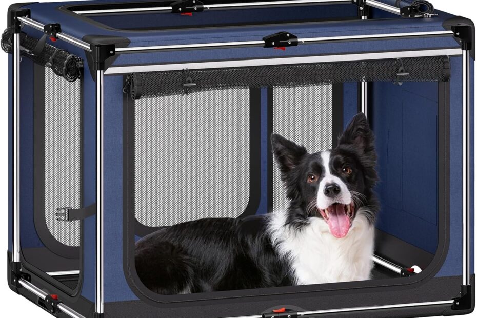 The Ultimate Portable Solution: Review of the 38" Collapsible Dog Crate for Large Pups
