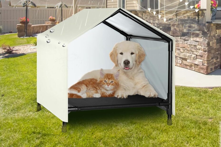 The Ultimate Shelter: Review of the Elevated Dog House with Canopy for Your Furry Friends