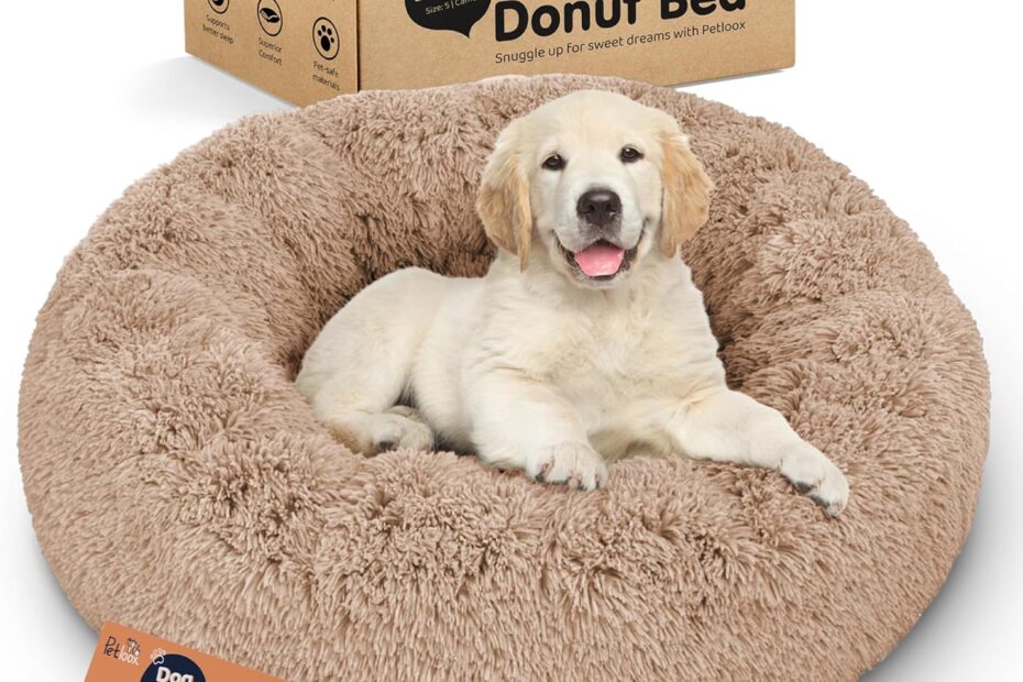 Transform Your Pup's Rest: Experience the Cozy Comfort of the Donut Dog Bed!