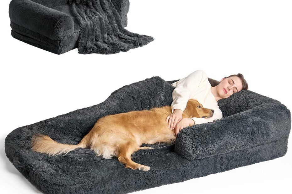 Transform Your Space: The EHEYCIGA Foldable Human Dog Bed Review