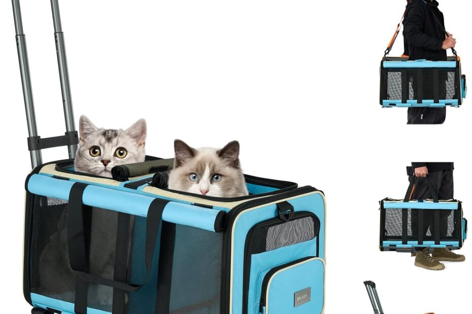 Travel in Style: MILADA Rolling Cat Carrier for Two Cats Reviews