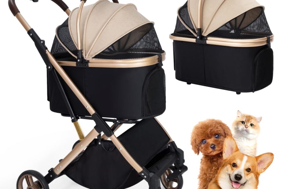 Ultimate 3-in-1 Pet Stroller: Your Perfect Companion for Small to Medium Pets!
