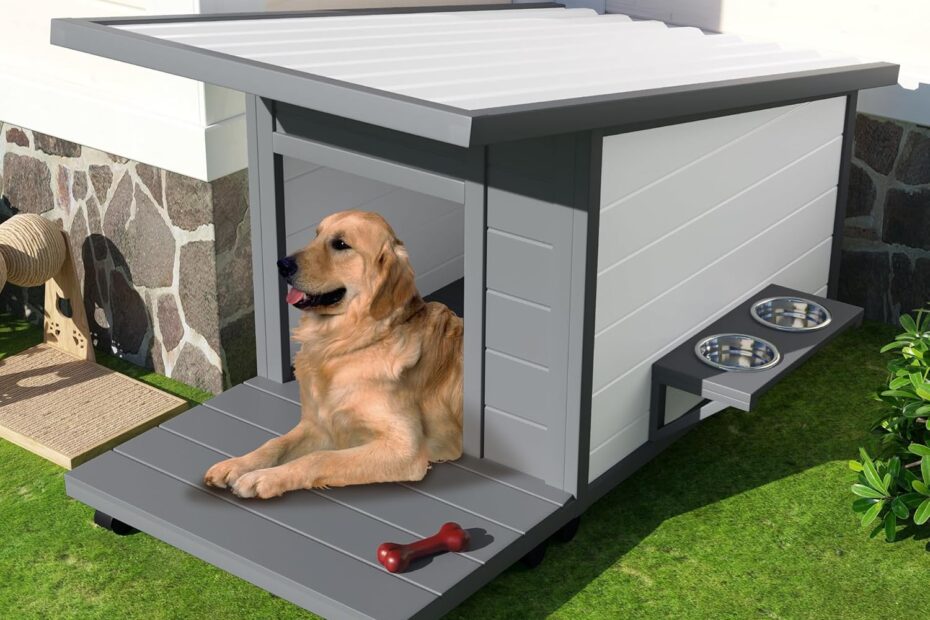Ultimate Comfort: Casa De Perros - The Perfect Wood Dog House for Your Furry Friends!