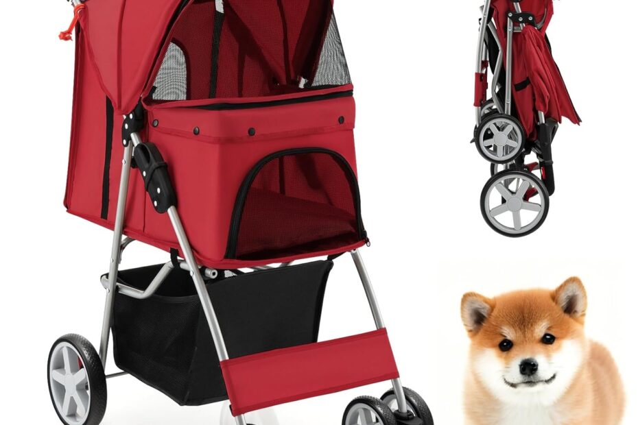 Ultimate Comfort on the Go: Review of the 4 Wheels Dog Stroller