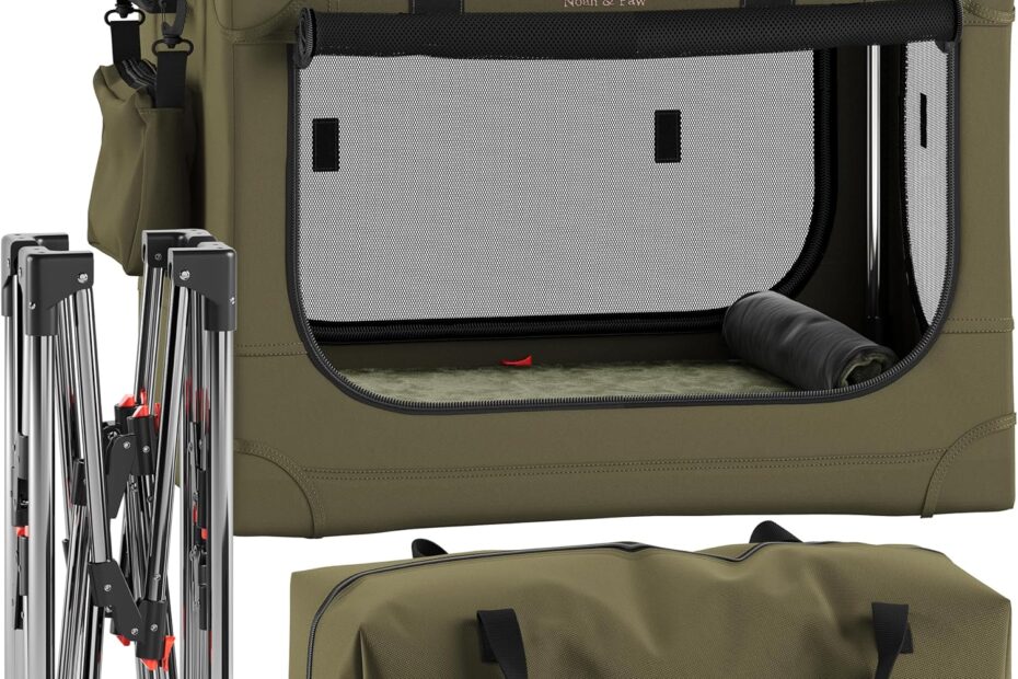 Ultimate Comfort on the Go: Review of the Noah & Paw Collapsible Dog Crate