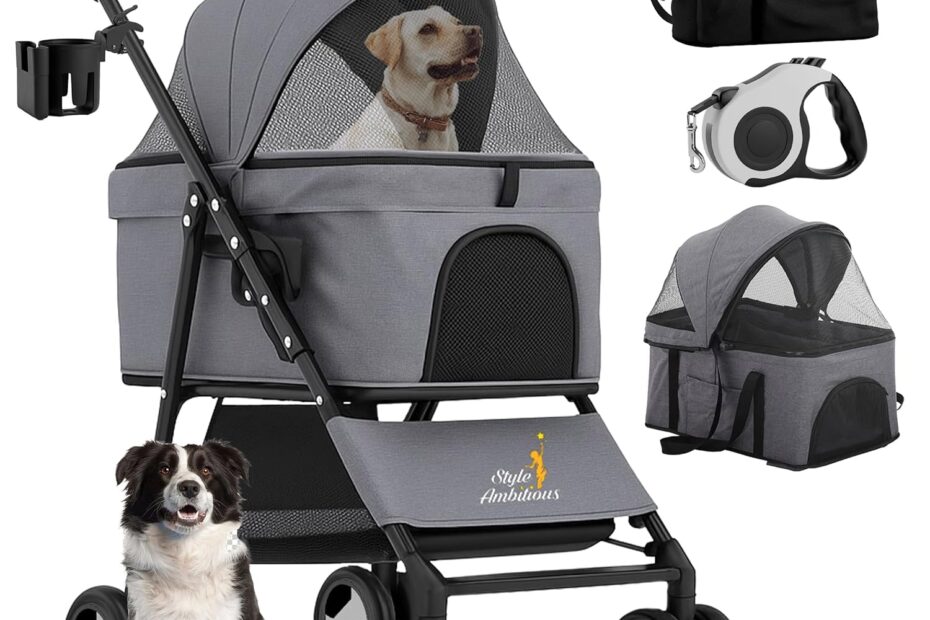 Ultimate Comfort: Review of the 3-in-1 Foldable Pet Stroller & Carrier