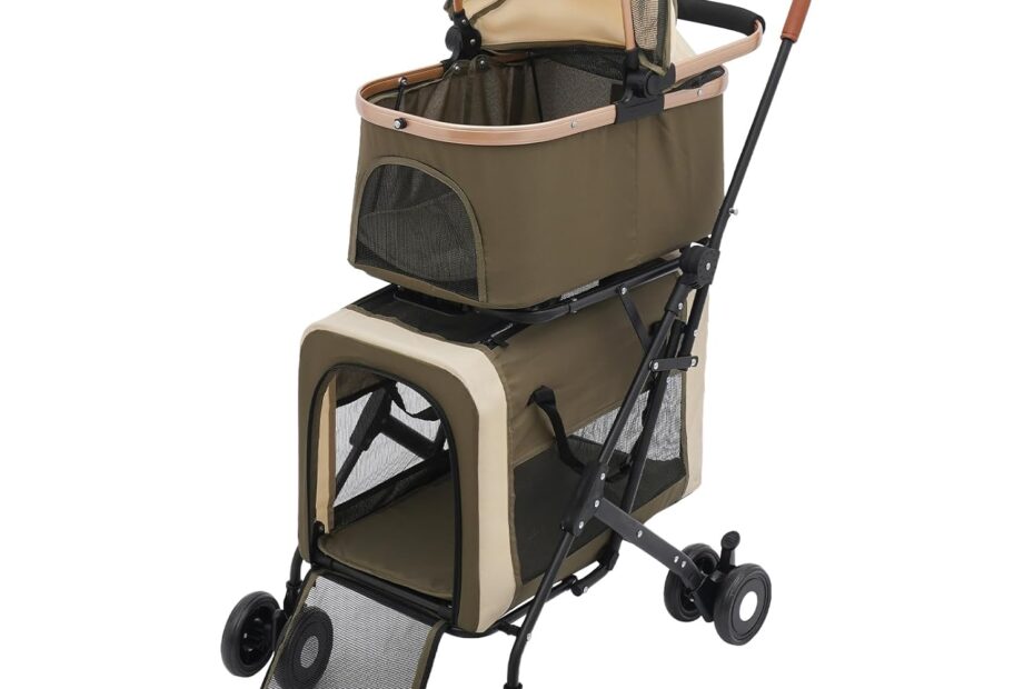 Ultimate Comfort: Review of the Double Foldable Dog Stroller for Easy Adventures!