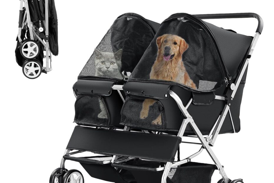 Ultimate Comfort: Review of the Foldable Double Pet Stroller for Your Furry Duo