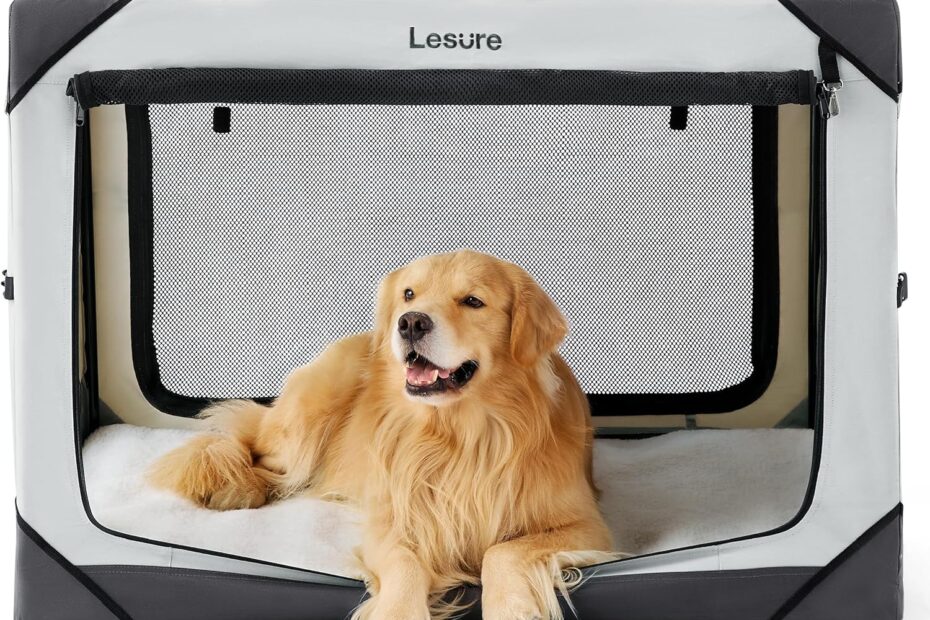 Ultimate Comfort: Review of the Lesure Collapsible Dog Crate for Your Extra Large Pup