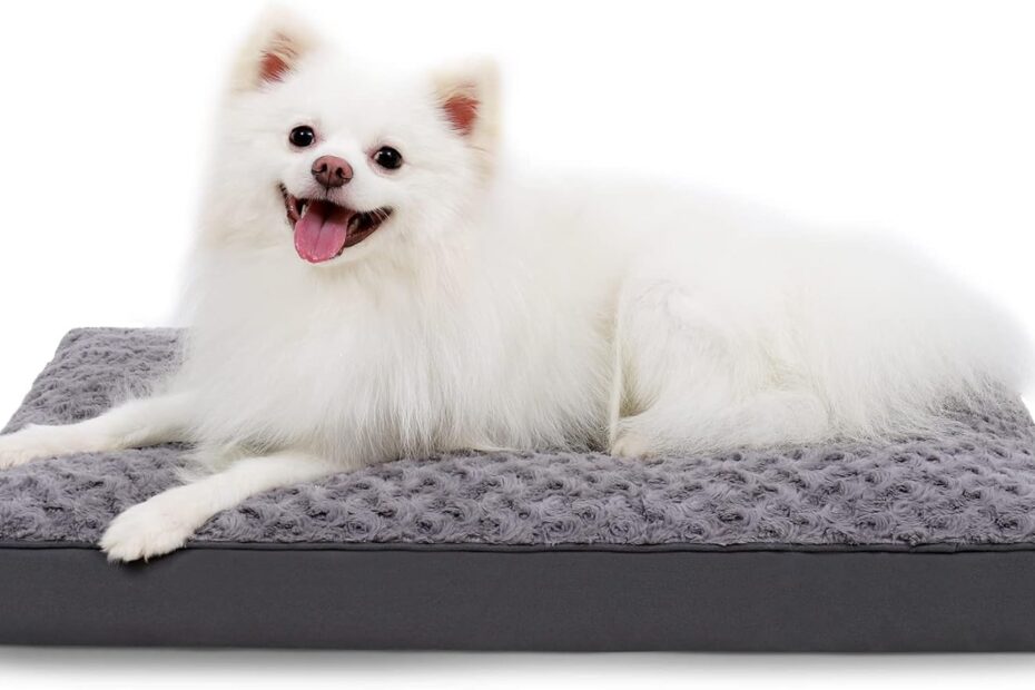 Ultimate Comfort: Waterproof Rose Velvet Dog Crate Bed for Small Pups