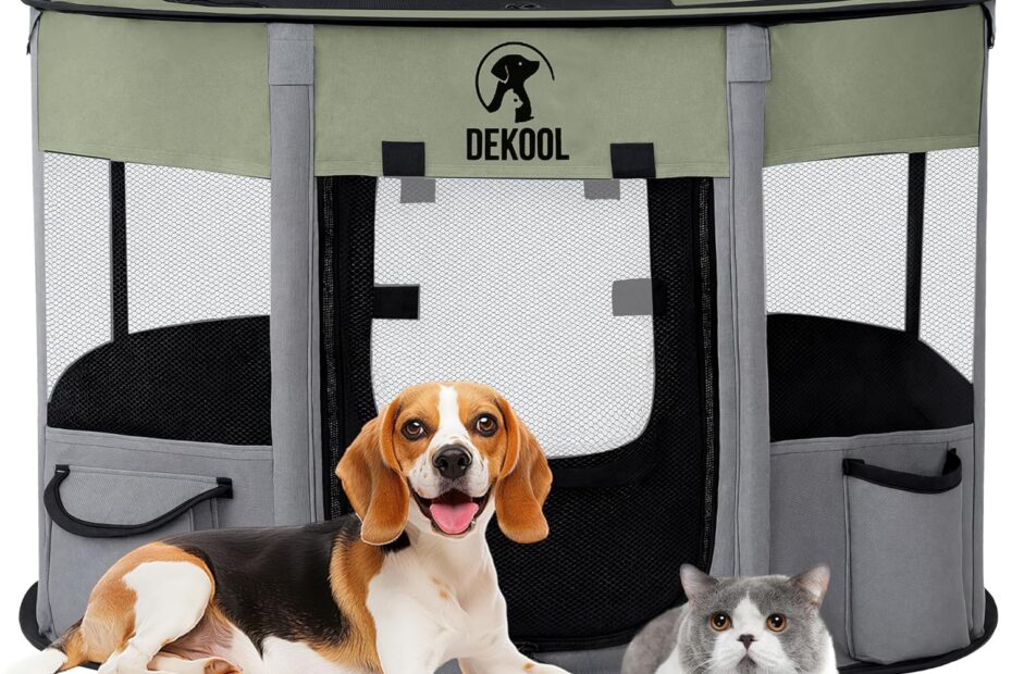 Ultimate Convenience: The Foldable Pet Playpen for Your Furry Friends!