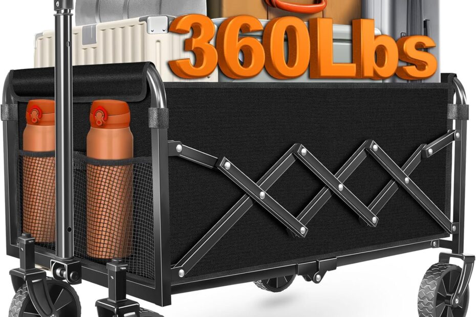 Ultimate Foldable Wagon: Your Perfect Companion for Picnics, Camping, and Shopping!