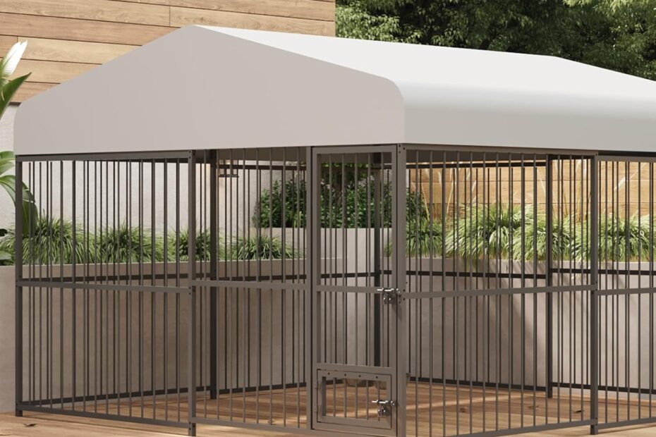 Ultimate Outdoor Dog Kennel: Spacious, Durable & Easy to Assemble!