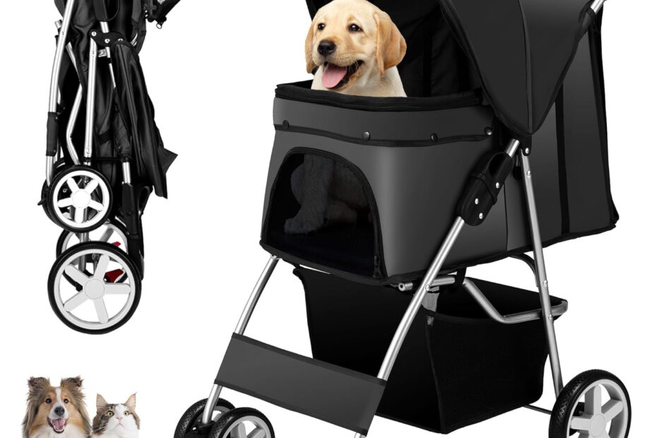 Ultimate Pet Comfort: The 4 Wheels Stroller for Dogs and Cats Reviewed!