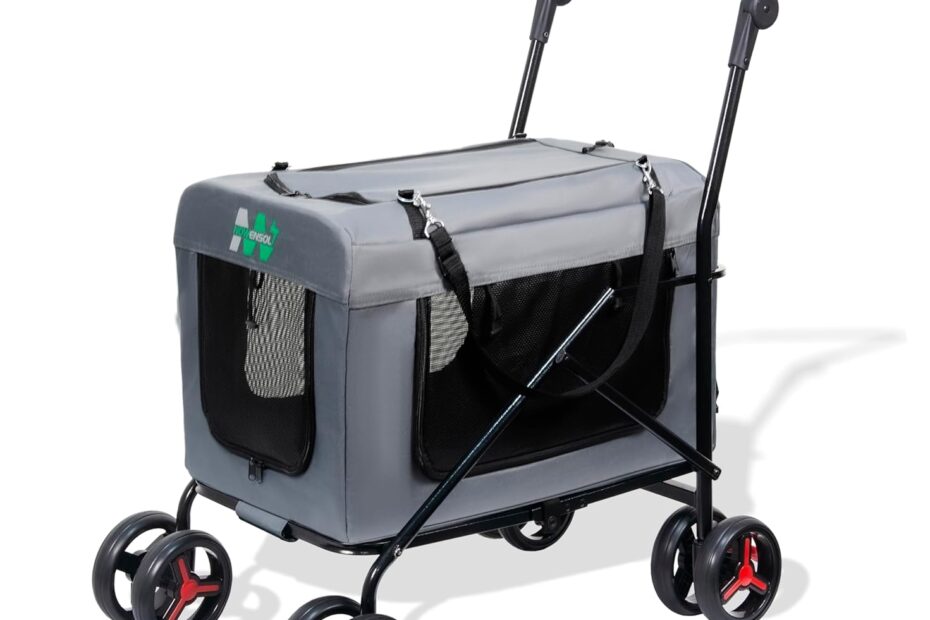 Ultimate Pet Stroller: Travel in Style with Comfort and Convenience!