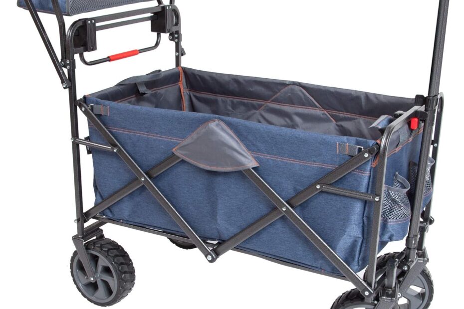 Ultimate Review: Mac Sports Push Pull Wagon in Denim Blue - Your Perfect Outdoor Companion!