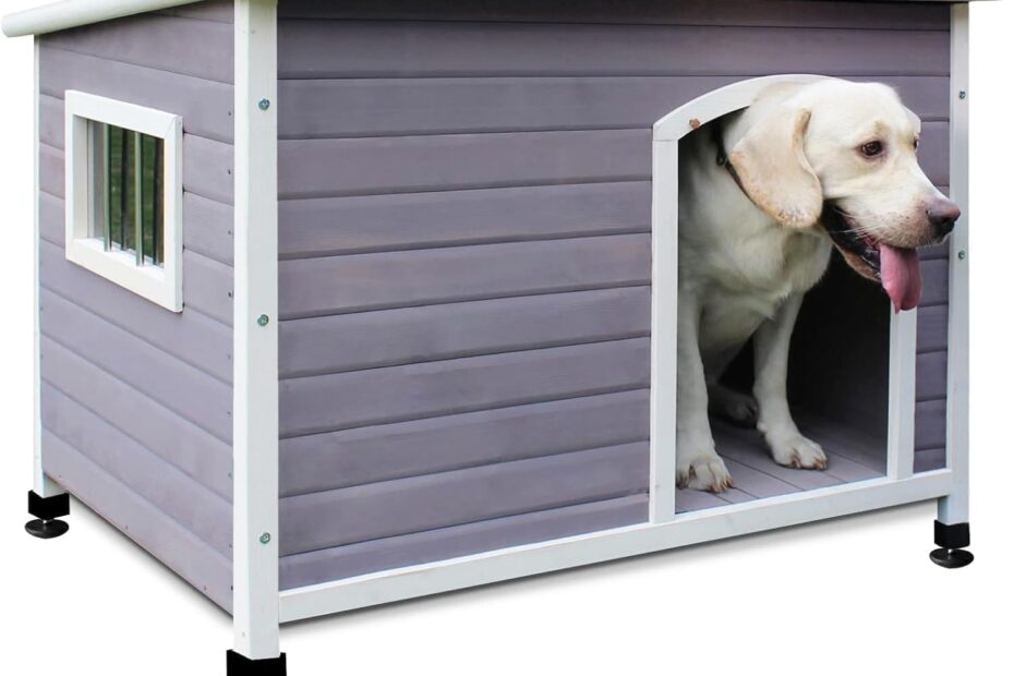 Ultimate Review of the 33.4" Weatherproof Wooden Dog House: Comfort for Your Pup!