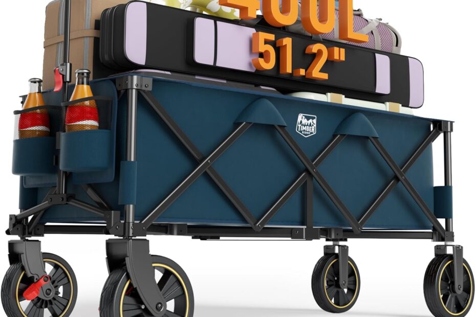 Ultimate Review: TIMBER RIDGE 51.2'' Heavy Duty Collapsible Wagon - Your Perfect Outdoor Companion!
